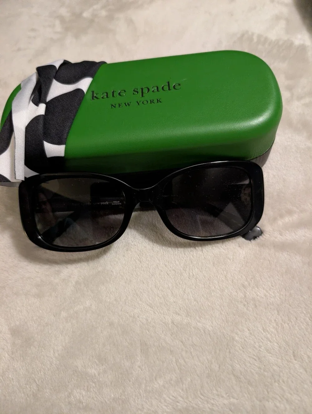 Kate Spade Dionna/S 807WJ Black Rectangle Sunglasses for Women New